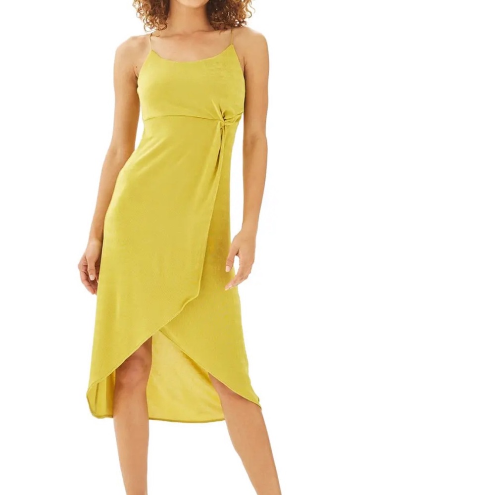 Knot Slinky Midi Dress